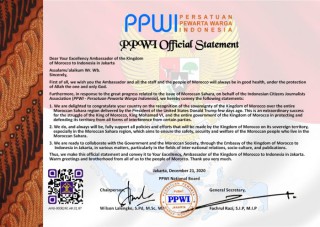 Bertemu Dubes, PPWI Sampaikan Ucapan Selamat Atas Perjuangan Pemerintah Maroko