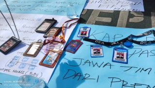 Puluhan Jurnalis Gelar Aksi Solidaritas Terkait Penembakan Mara Salem Harahap