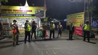 Polsek Gayungan Giat Patroli Pemantauan Pelaksanaan PPKM Mikro Di wilayahnya