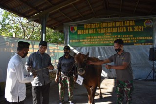 Korem 084/BJ gelar penyembelihan hewan Qurban