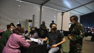 Korem 084/BJ Gandeng Yayasan Wing Peduli dan Rumah Sakit Brawijaya gelar Serbuan Vaksinasi