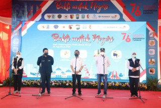 Gubernur Jatim Tinjau Vaksinasi di Bojonegoro Bersama Tiga Menteri Negara