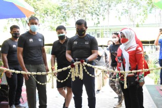 Komandan Korem 084/Bhaskara Jaya Resmikan Penggunaan Gedung Fitnes Center Bhaskara Jaya