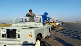 Peringati Hut 57 Lanudal Juanda Tabur Bunga di Landasan Pacu