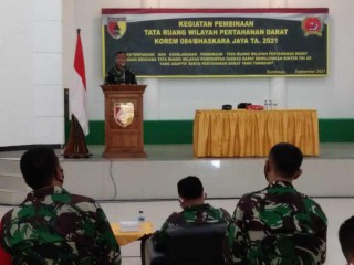 Korem 084/Bhaskara Jaya gelar pembinaan tata ruang wilayah Pertahanan Darat Tahun 2021