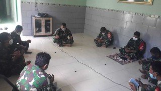 Bekerja dan Berdoa Koramil Rungkut Tidak Lupa Adakan Kegiatan Yasinan