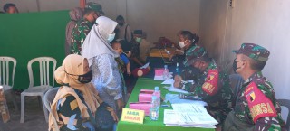 Kodim 0826 Pamekasan Kembali Gelar Kegiatan Vaksinasi Masal Di Kantor LDII Desa Ceguk