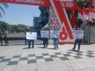Aliansi Warga Kota Surabaya Gelar Aksi Demo Tuntut Oknum Satpol PP di Proses Hukum