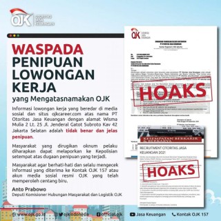 Waspada Penipuan Rekrutmen Pegawai OJK