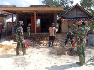 Tim Wasev Mabes TNI AD tinjau pelaksanaan TMMD ke-112 Kodim 0826/Pamekasan