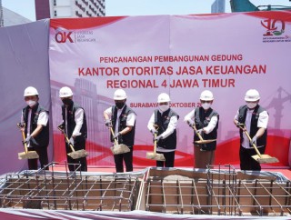 OJK Bangun Kantor Surabaya Berkonsep Ramah Lingkungan