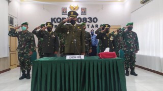 Secara Virtual Kodim 0830/Surabaya Utara Ikuti Upacara Hari Kesaktian Pancasila