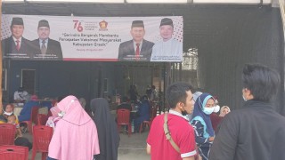 Gelar Vaksinasi Massal, PAC dari Partai Gerindra Kecamatan Benjeng Siapkan 200 Dosis