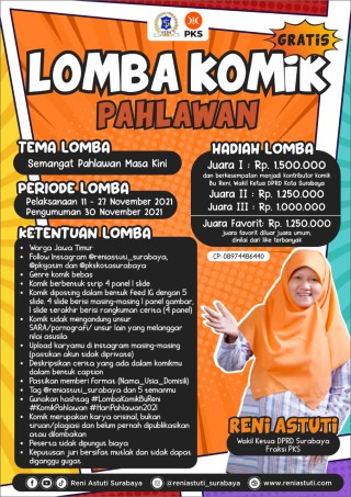 Momen Hari Pahlawan, Reni Astuti Gelar Lomba Komik Pahlawan