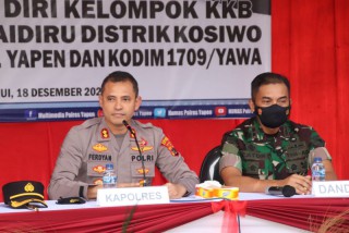 KKB Kampung Ambaidiru Serahkan Diri Kepangkuan NKRI