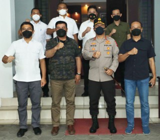 Obrolan Hangat Kapolda Jatim dengan Kabinda Jatim, Tingkatkan Sinergitas untuk Jatim yang kondusif