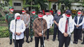 Menko PMK bersama Forkopimda Jatim Hadiri Pencanangan Uji Klinis Fase 1 Vaksin Merah Putih di RSUD Dr Soetomo Surabaya