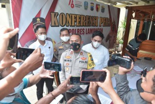 Kapolres Lamongan Rilis Ungkap Kasus Tindak Kekerasan Dimuka Umum Oleh Pelajar, 3 DPO