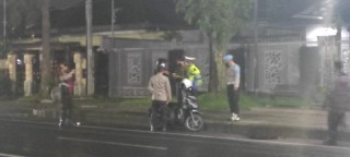 Masifkan Patroli Malam Sat Samapta Polresta Malang Kota Pantau Fasum