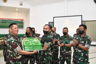 Danrem 084/BJ gelar syukuran atas kenaikan pangkat menjadi Brigjen TNI.