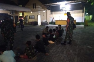 Aparat Gabungan Gelar Kegiatan Operasi Yustisi Kamtibmas di Wilayah Pabean Cantian