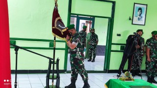 Danrem 084/Bhaskara Jaya Pimpin Serah Terima Jabatan Dandim 0830/Surabaya Utara.