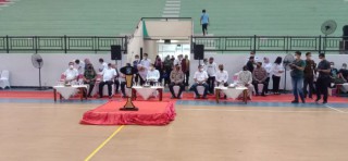 Babinsa Koramil Benowo Lakukan Pengamanan Kejuaraan Futsal Piala Walikota