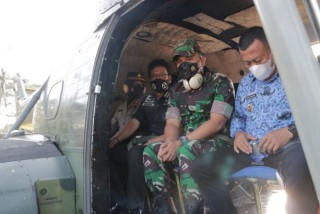 Jaga Kamtibmas Polres Ponorogo Bersama Forkopimda Laksanakan Patroli Balon Udara Lia