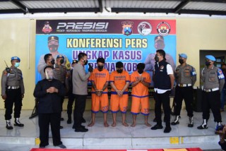 Polresta Sidoarjo Berhasil Amankan 3 Tersangka Pengedar Sabu Jaringan Bali