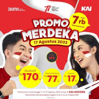 HUT ke-77 RI Daop 8 Surabaya Hadirkan Promo Merdeka, Ini Ketentuan dan Tarifnya