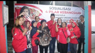Sosialisasi 4 Pilar Kebangsaan, Indah Kurnia: Kerjasama untuk Perkuat Ekonomi
