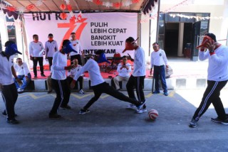 HUT RI Ke-77 Direktorat Intelkam Polda Jatim Gelar Lomba dengan Awak Media