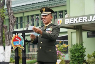 Korem 084/Bhaskara Jaya Peringati HUT Ke-77 TNI