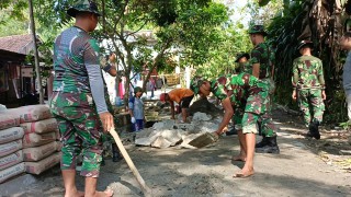 TMMD Desa Kramat, Tercipta Hubungan Harmonis Antara TNI Dengan Rakyat.