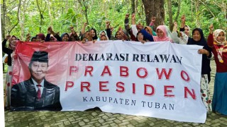 Komunitas Emak-Emak Kabupaten Tuban Deklarasikan Prabowo Subianto Presiden