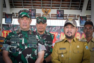 Danrem 084/BJ Kunjungi Lokasi TMMD Ke-115 di Desa Kramat Gresik.