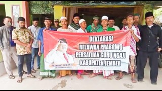 Relawan Prabowo Guru Ngaji Kabupaten Jember Sepakat Deklarasi Dukung Prabowo