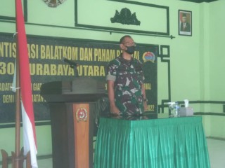 Kasdim 0830/Surabaya Utara Buka Sosialisasi Balatkom dan Paham Radikalisme