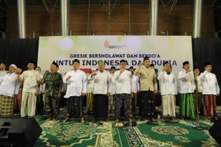 Kapolres Gresik Bersama Ulama Bersholawat dan Berdoa Menyambut KTT G20
