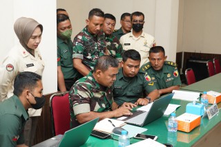 Tim Asistensi Sisfolog TNI AD Kunjungi Korem 084/BJ