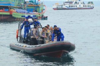 Hari Kedua KTT G20 , Kapolda Jatim Pimpin Patroli Laut di Selat Bali