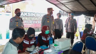 Antisipasi Penyebaran Covid-19, Polresta Sidoarjo Kembali Masifkan Vaksinasi