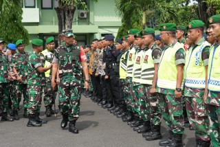 Danrem 084/BJ Pimpin Apel Gelar Pasukan Pengamanan VVIP