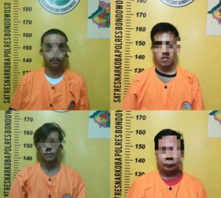 Polres Bondowoso Berhasil Amankan Empat Tersangka Pengedar Narkoba