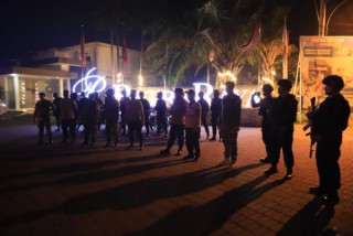 Polres Gresik Terjunkan Puluhan Personel Gelar Patroli berskala Besar