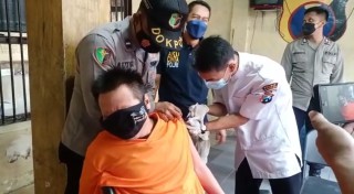 Polresta Mojokerto Gelar Vaksinasi di Rutan, Puluhan Tahanan Divaksin Booster