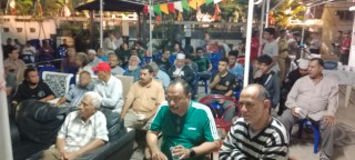 Koramil Pabean Cantian Nobar Piala Dunia Bersama Masyarakat