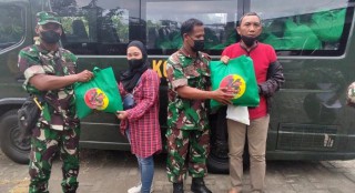 Sambut HUT Ke-74 Kodam V/Brawijaya Dan Hari Juang TNI AD, Kodim 0830/Surabaya Utara Bakti Sosial Untuk Masyarakat