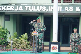 Danrem 084/BJ Pimpin Upacara Hari Juang TNI AD Tahun 2022