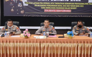 Polresta Banyuwangi Siapkan 11 Pos Pengamanan di Libur Nataru